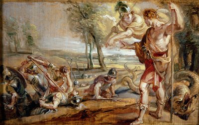 カドマスドラゴンの歯をまく 作： Peter Paul Rubens